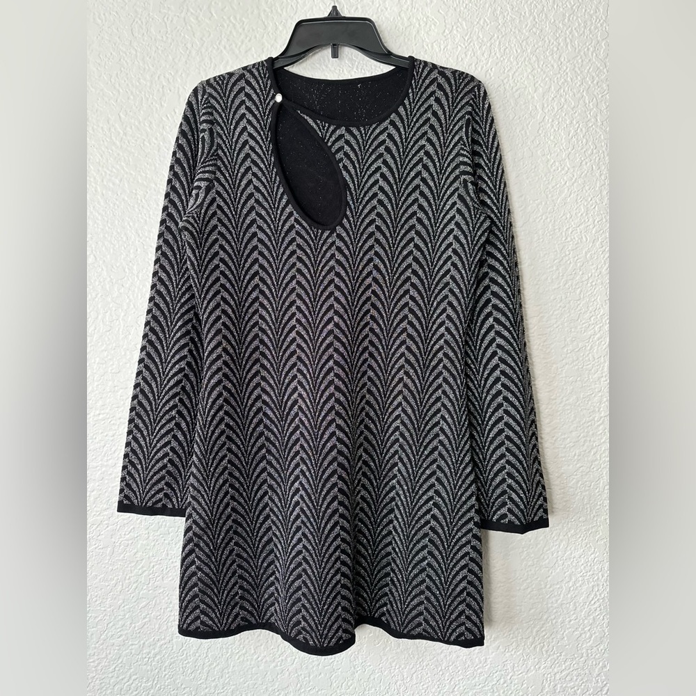 Marciano Shimmer Long Sleeve Dress
